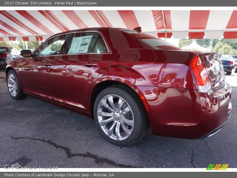 Velvet Red / Black/Linen 2017 Chrysler 300 Limited