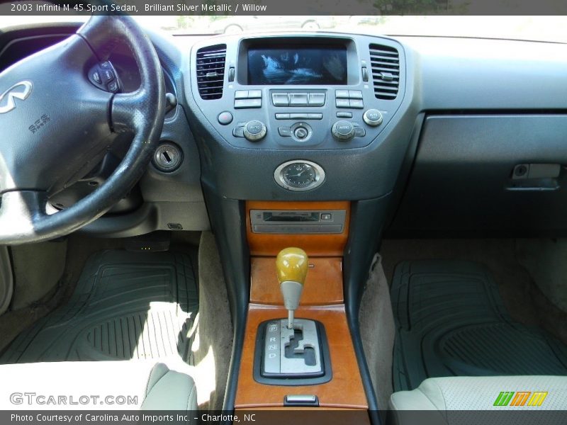 Brilliant Silver Metallic / Willow 2003 Infiniti M 45 Sport Sedan