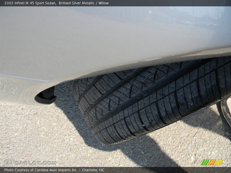 Brilliant Silver Metallic / Willow 2003 Infiniti M 45 Sport Sedan