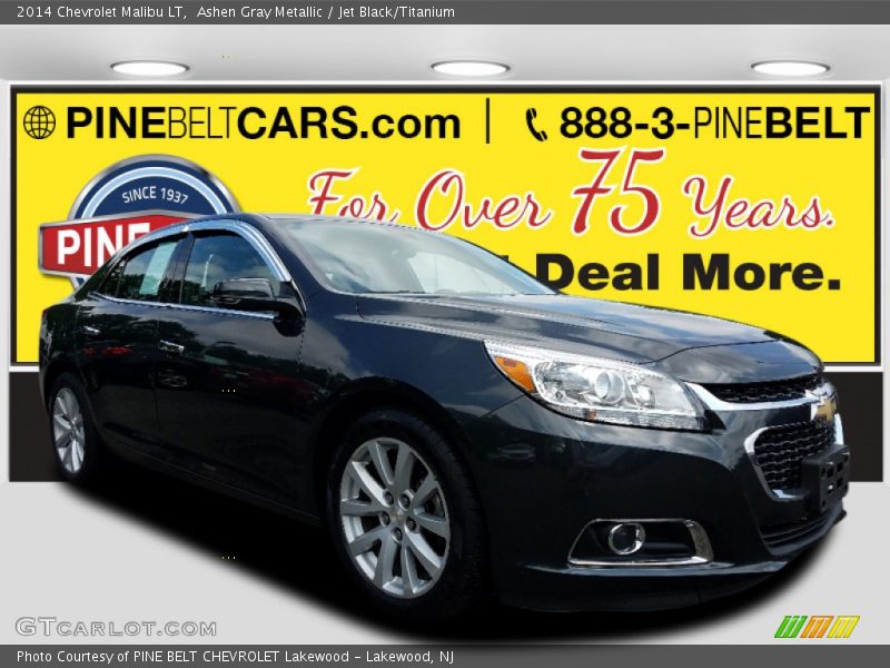 Ashen Gray Metallic / Jet Black/Titanium 2014 Chevrolet Malibu LT