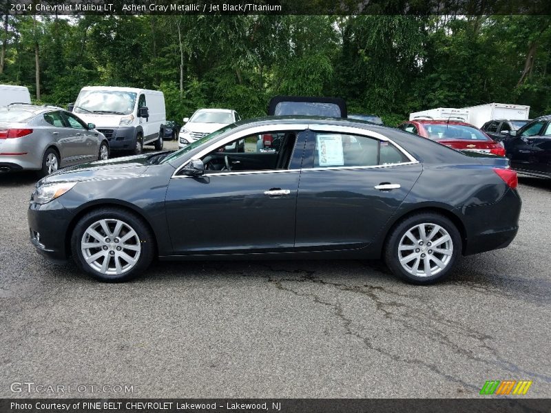 Ashen Gray Metallic / Jet Black/Titanium 2014 Chevrolet Malibu LT