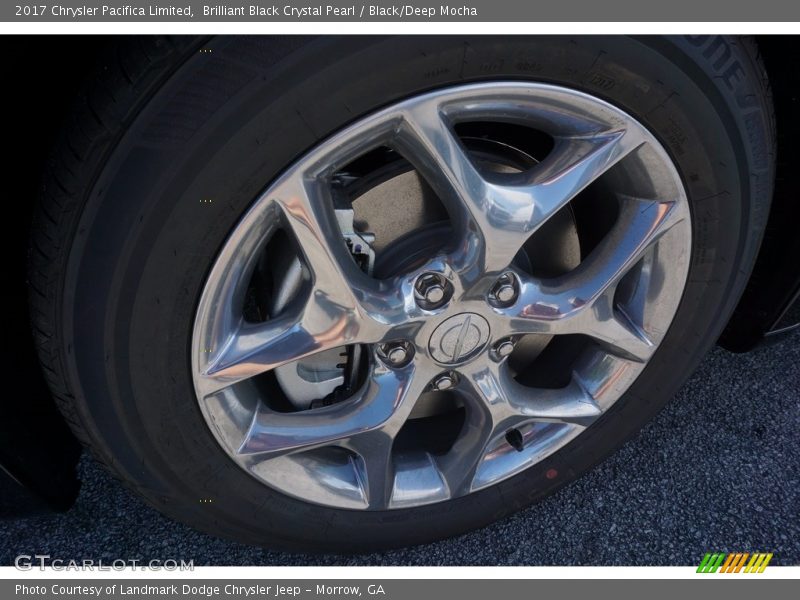 Brilliant Black Crystal Pearl / Black/Deep Mocha 2017 Chrysler Pacifica Limited