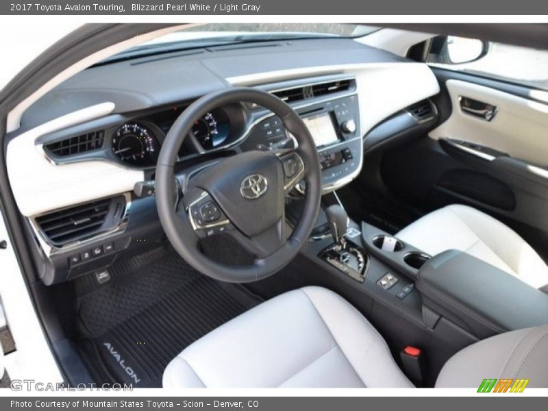 Blizzard Pearl White / Light Gray 2017 Toyota Avalon Touring