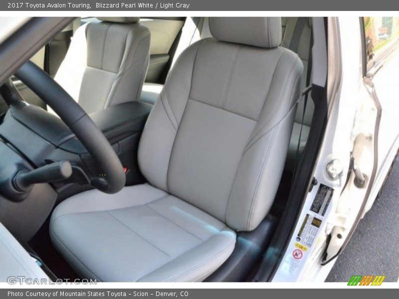 Blizzard Pearl White / Light Gray 2017 Toyota Avalon Touring