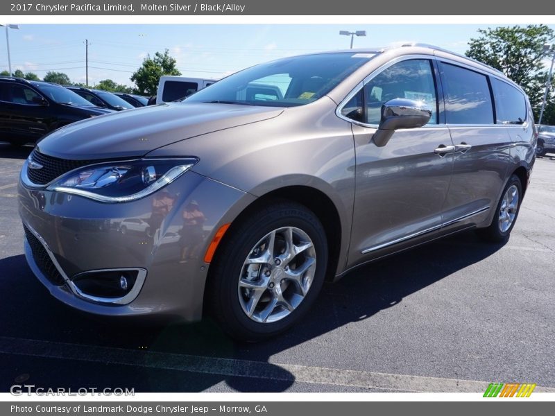 Molten Silver / Black/Alloy 2017 Chrysler Pacifica Limited