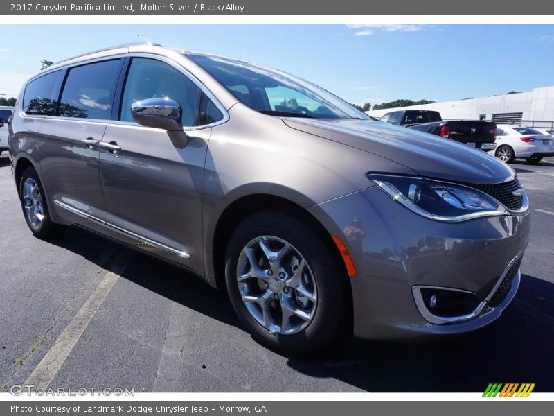 Molten Silver / Black/Alloy 2017 Chrysler Pacifica Limited