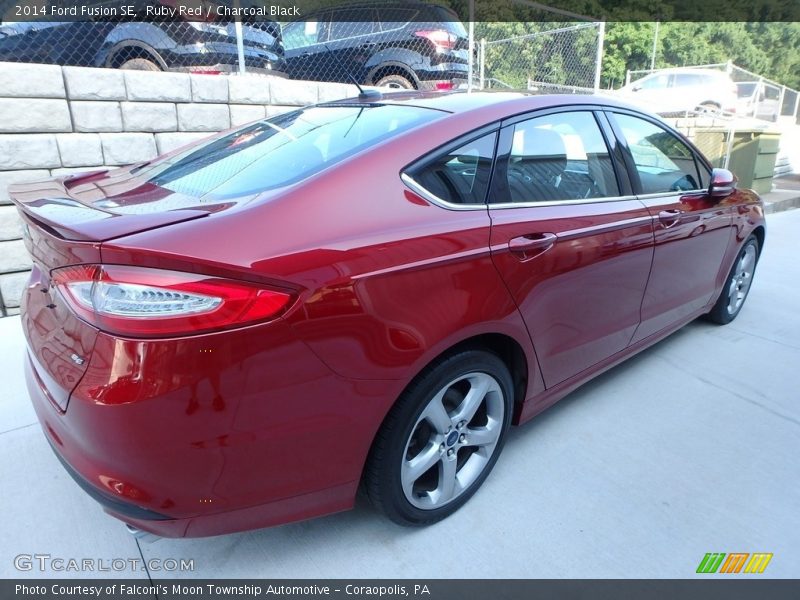 Ruby Red / Charcoal Black 2014 Ford Fusion SE