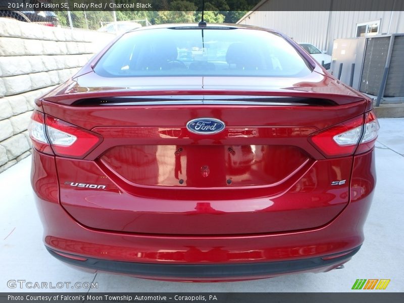 Ruby Red / Charcoal Black 2014 Ford Fusion SE