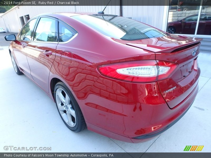 Ruby Red / Charcoal Black 2014 Ford Fusion SE