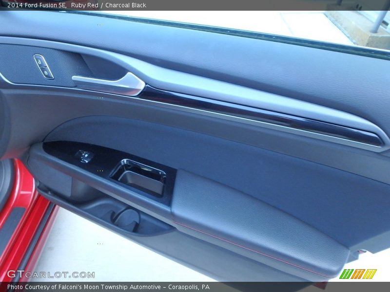 Ruby Red / Charcoal Black 2014 Ford Fusion SE