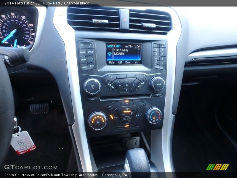 Ruby Red / Charcoal Black 2014 Ford Fusion SE