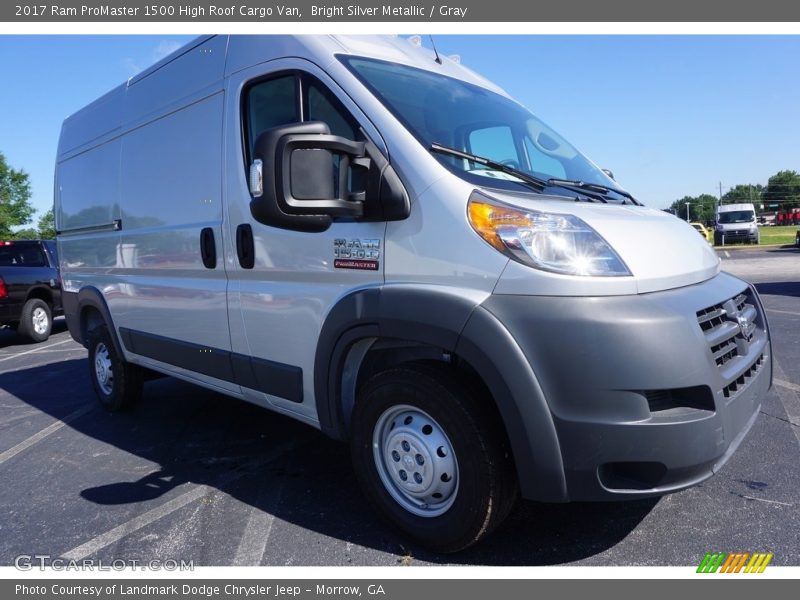 Bright Silver Metallic / Gray 2017 Ram ProMaster 1500 High Roof Cargo Van