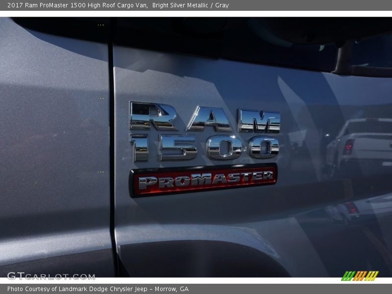 Bright Silver Metallic / Gray 2017 Ram ProMaster 1500 High Roof Cargo Van