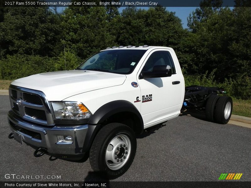 Bright White / Black/Diesel Gray 2017 Ram 5500 Tradesman Regular Cab Chassis