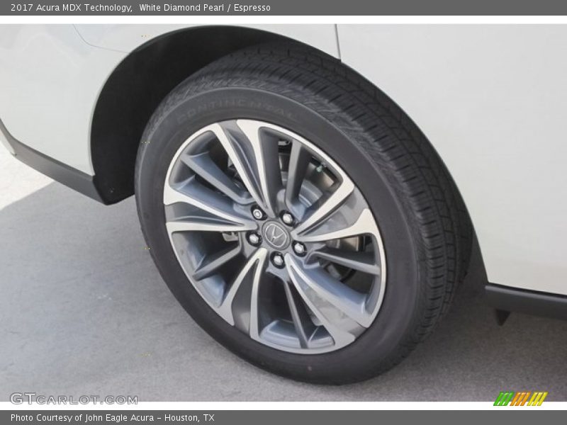 White Diamond Pearl / Espresso 2017 Acura MDX Technology