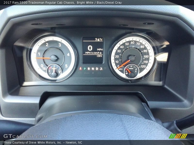 Bright White / Black/Diesel Gray 2017 Ram 5500 Tradesman Regular Cab Chassis