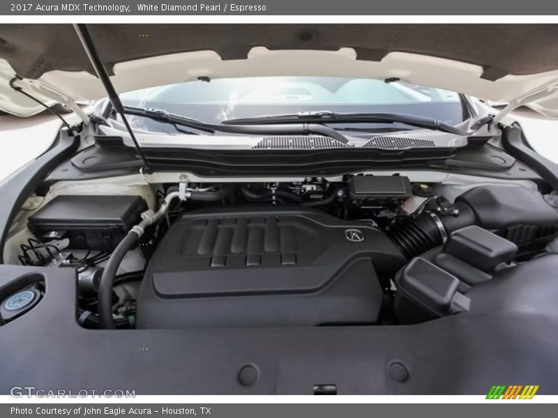 White Diamond Pearl / Espresso 2017 Acura MDX Technology