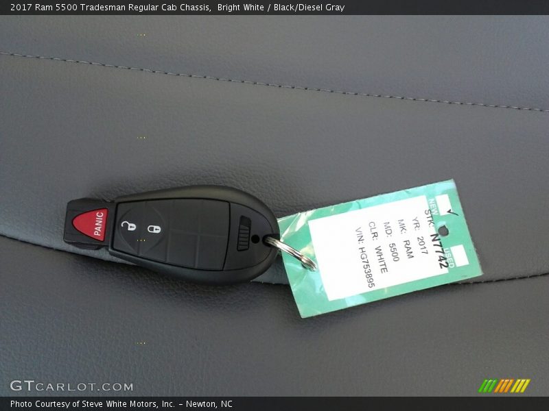 Bright White / Black/Diesel Gray 2017 Ram 5500 Tradesman Regular Cab Chassis