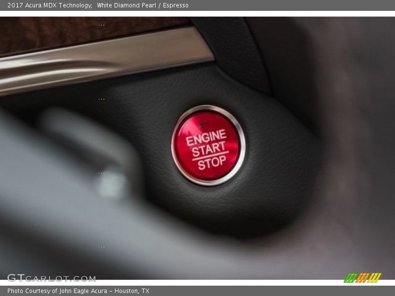 White Diamond Pearl / Espresso 2017 Acura MDX Technology