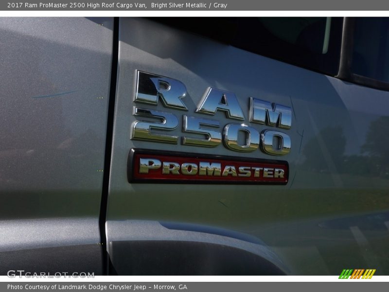 Bright Silver Metallic / Gray 2017 Ram ProMaster 2500 High Roof Cargo Van