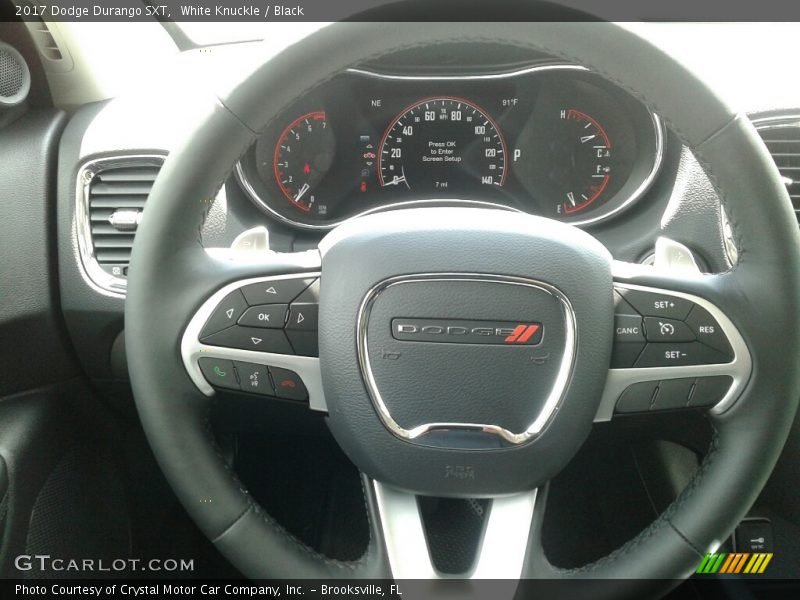 White Knuckle / Black 2017 Dodge Durango SXT