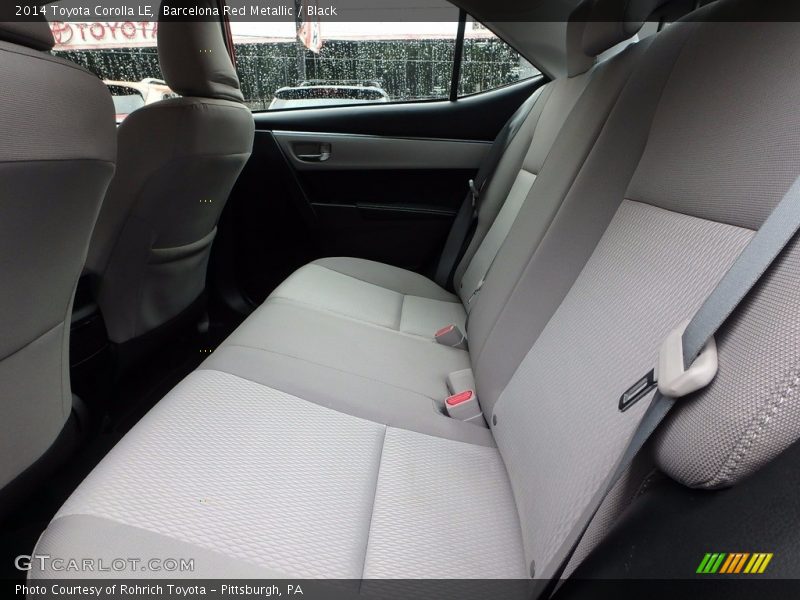 Barcelona Red Metallic / Black 2014 Toyota Corolla LE