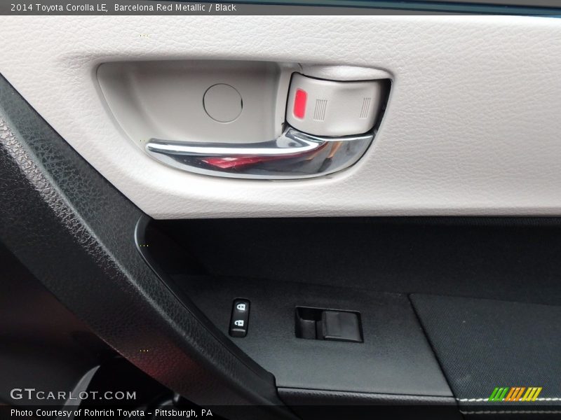 Barcelona Red Metallic / Black 2014 Toyota Corolla LE