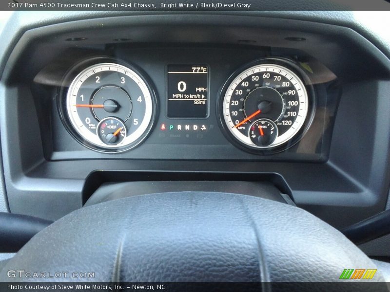 Bright White / Black/Diesel Gray 2017 Ram 4500 Tradesman Crew Cab 4x4 Chassis