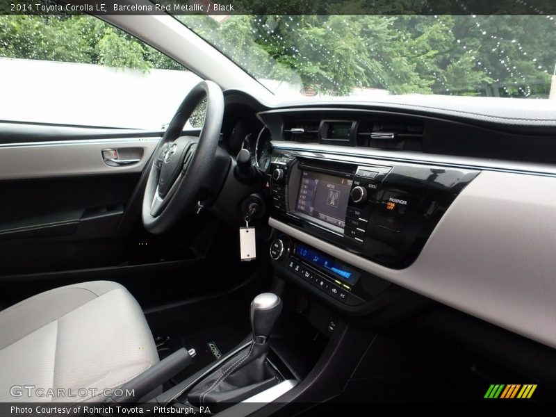 Barcelona Red Metallic / Black 2014 Toyota Corolla LE