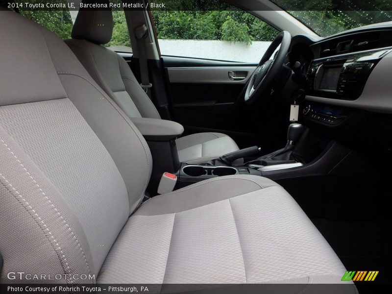 Barcelona Red Metallic / Black 2014 Toyota Corolla LE