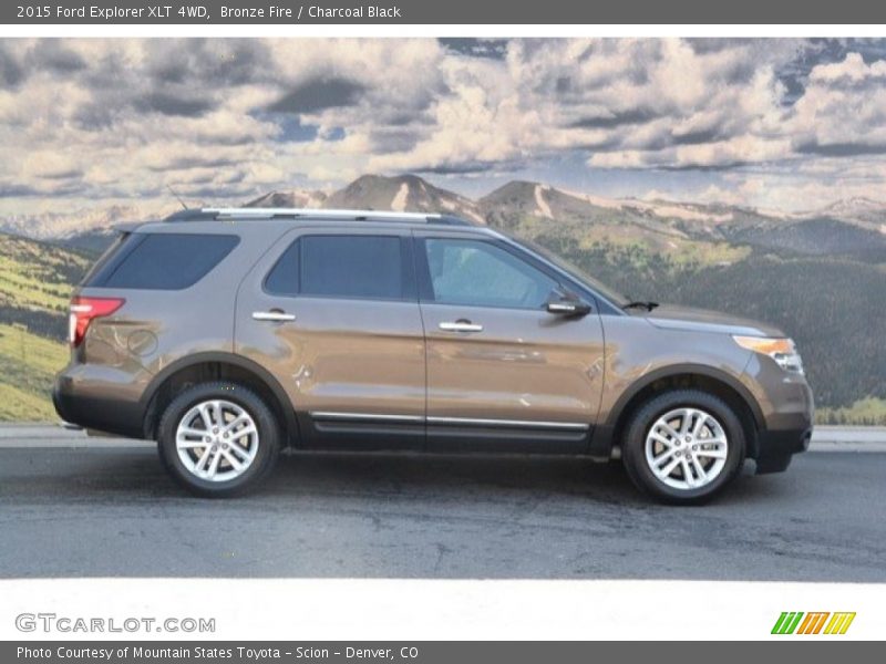 Bronze Fire / Charcoal Black 2015 Ford Explorer XLT 4WD