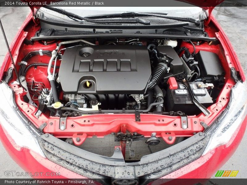 Barcelona Red Metallic / Black 2014 Toyota Corolla LE