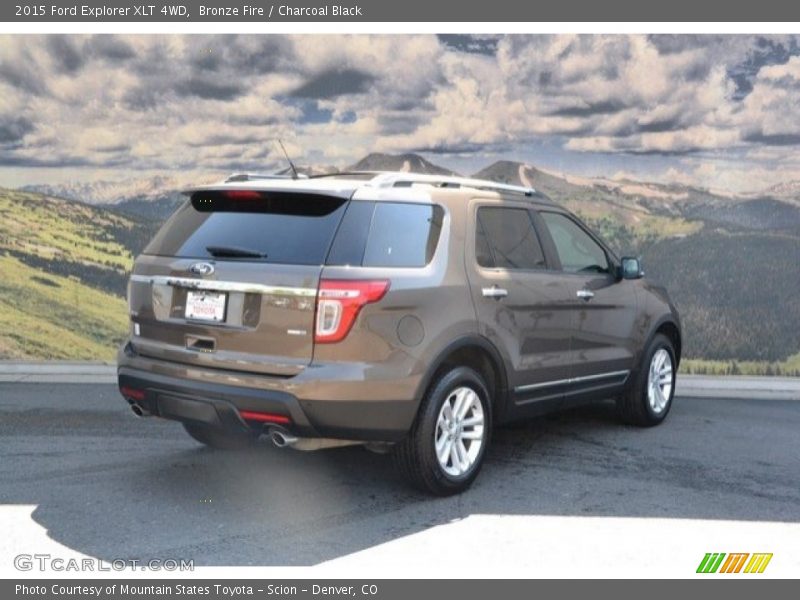 Bronze Fire / Charcoal Black 2015 Ford Explorer XLT 4WD