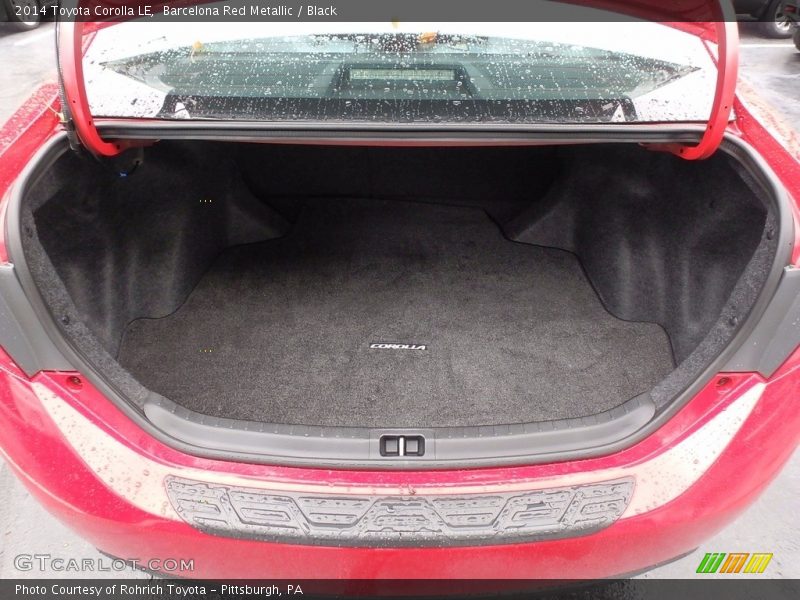 Barcelona Red Metallic / Black 2014 Toyota Corolla LE