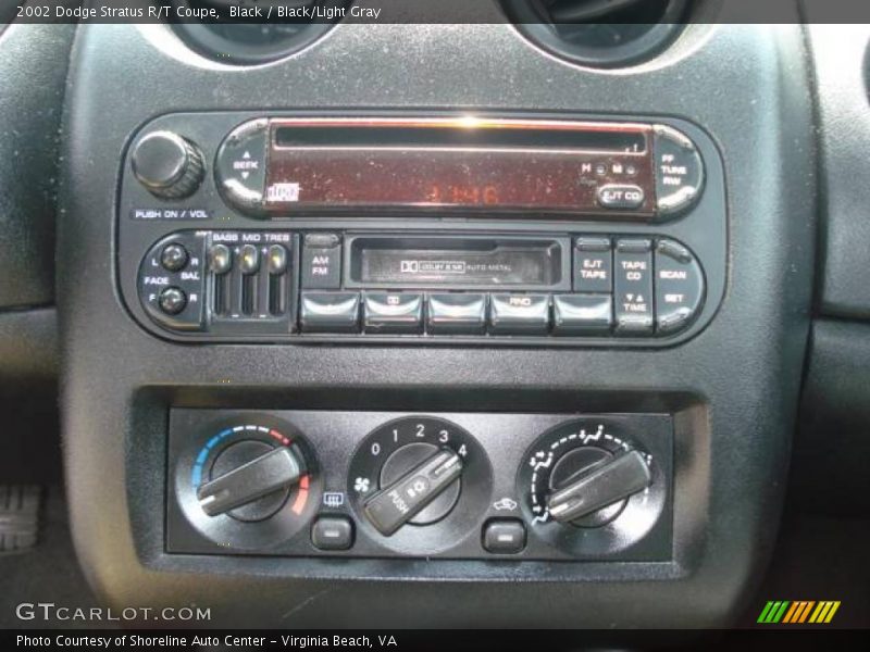 Black / Black/Light Gray 2002 Dodge Stratus R/T Coupe