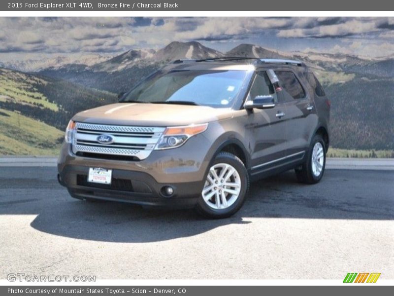 Bronze Fire / Charcoal Black 2015 Ford Explorer XLT 4WD