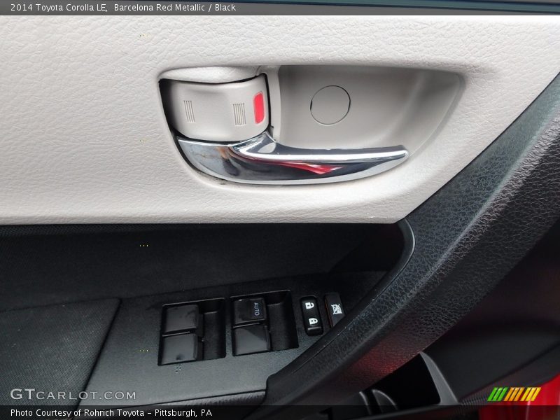Barcelona Red Metallic / Black 2014 Toyota Corolla LE