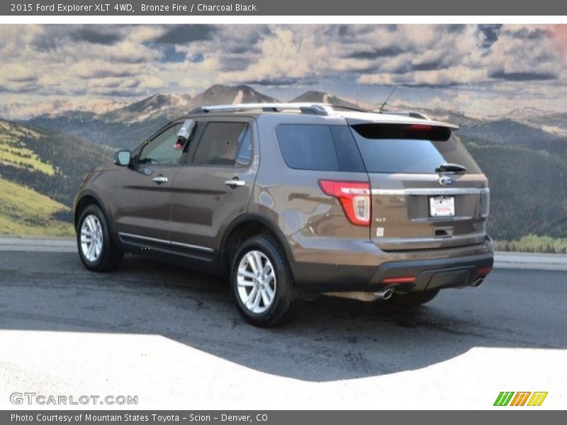 Bronze Fire / Charcoal Black 2015 Ford Explorer XLT 4WD
