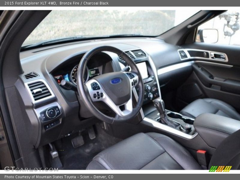 Bronze Fire / Charcoal Black 2015 Ford Explorer XLT 4WD