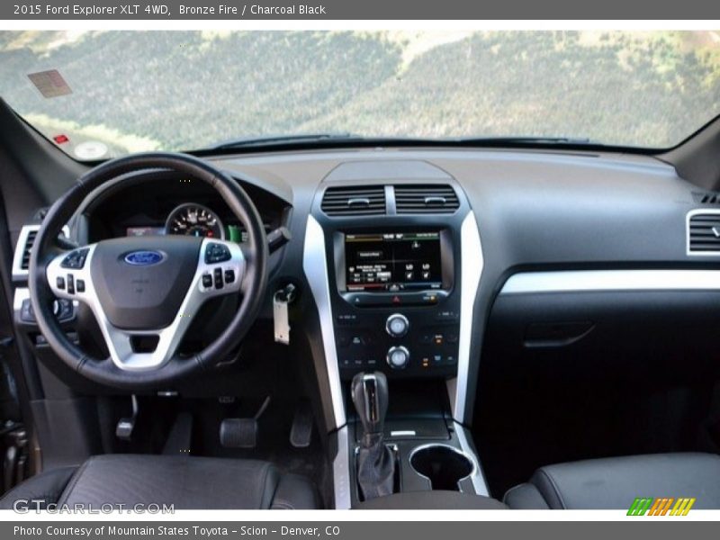 Bronze Fire / Charcoal Black 2015 Ford Explorer XLT 4WD