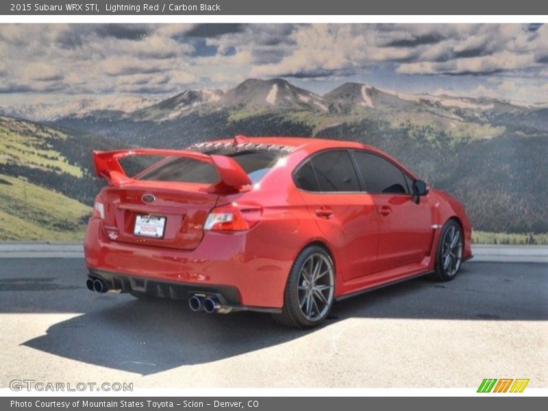 Lightning Red / Carbon Black 2015 Subaru WRX STI