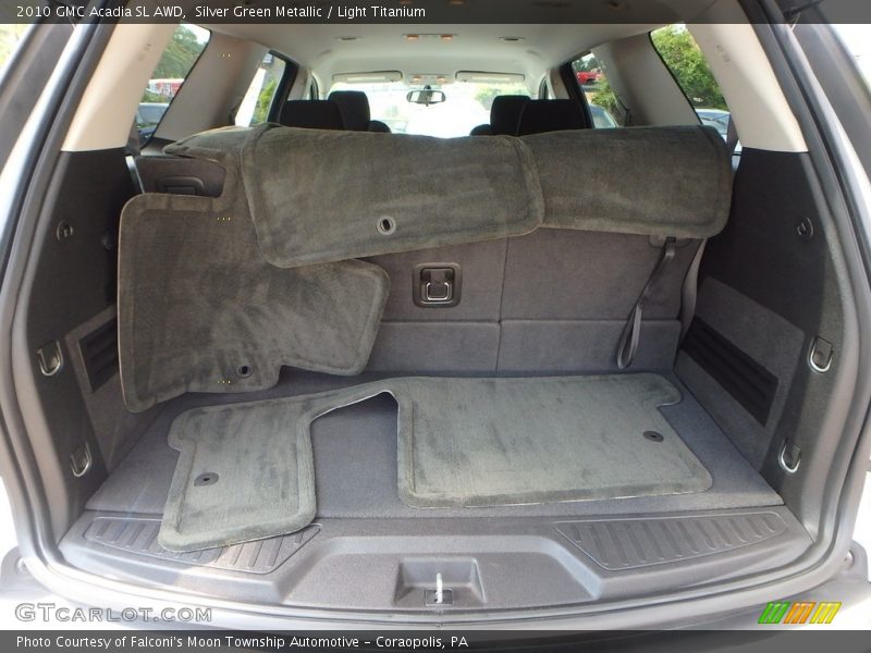 Silver Green Metallic / Light Titanium 2010 GMC Acadia SL AWD