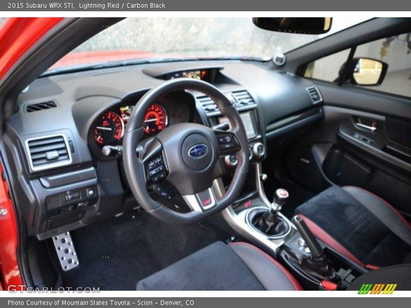  2015 WRX STI Carbon Black Interior