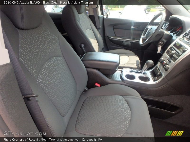 Silver Green Metallic / Light Titanium 2010 GMC Acadia SL AWD
