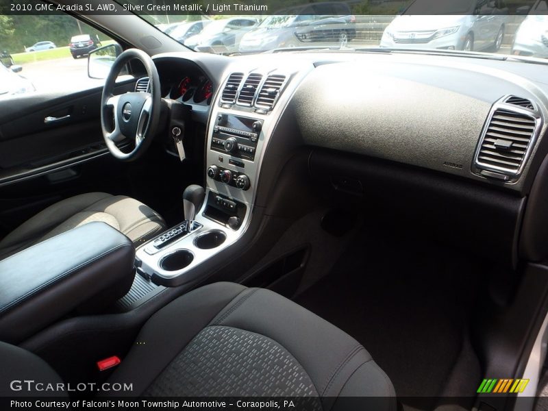Silver Green Metallic / Light Titanium 2010 GMC Acadia SL AWD