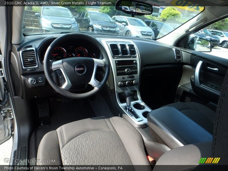 Silver Green Metallic / Light Titanium 2010 GMC Acadia SL AWD