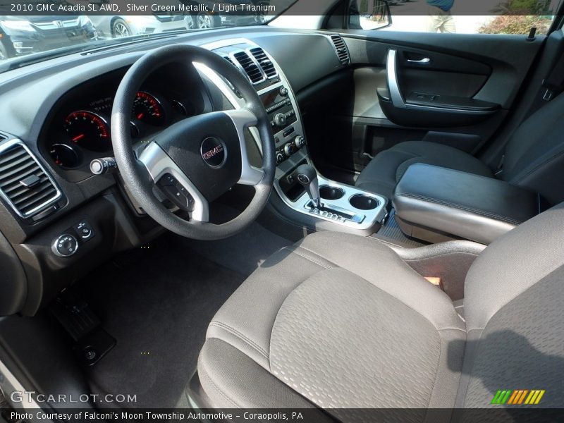 Silver Green Metallic / Light Titanium 2010 GMC Acadia SL AWD