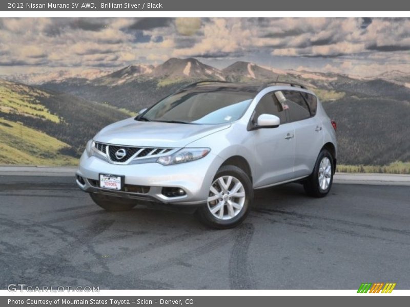Brilliant Silver / Black 2012 Nissan Murano SV AWD