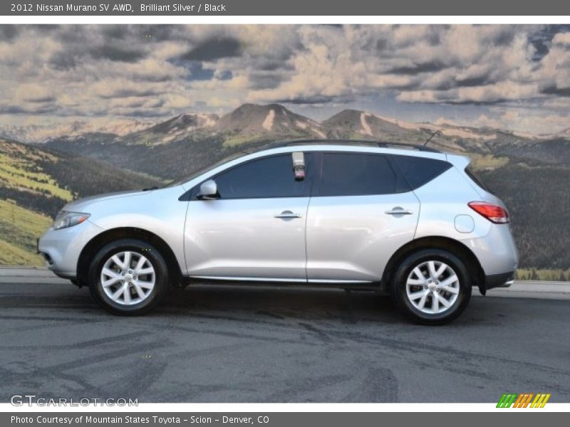 Brilliant Silver / Black 2012 Nissan Murano SV AWD
