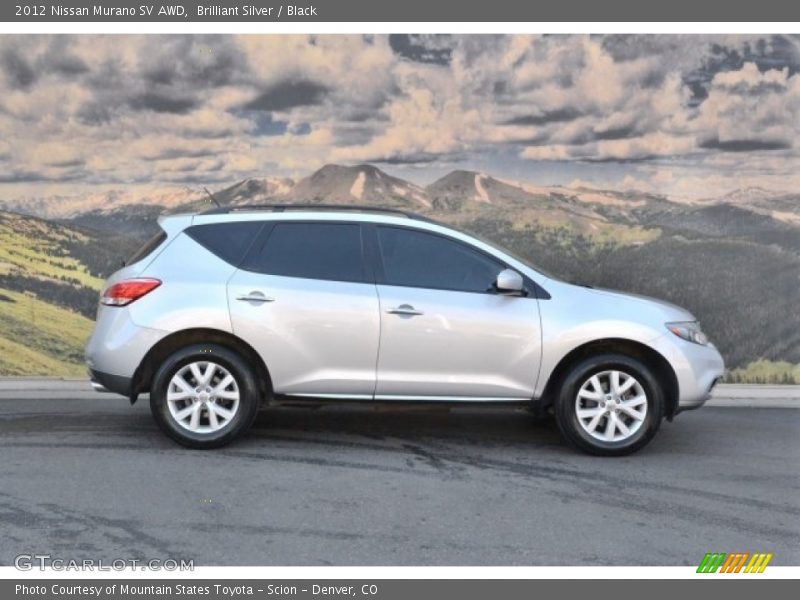 Brilliant Silver / Black 2012 Nissan Murano SV AWD